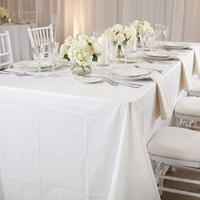 Bulk White Plastic Table Covers 54 inch x 108 inch (12 per Case)
