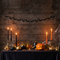 Bulk Bats Shaped Banner with Black Twine (12 per Case)