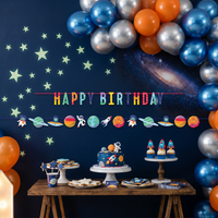 Bulk Space Adventures Shaped Ribbon Banner (24 per Case)