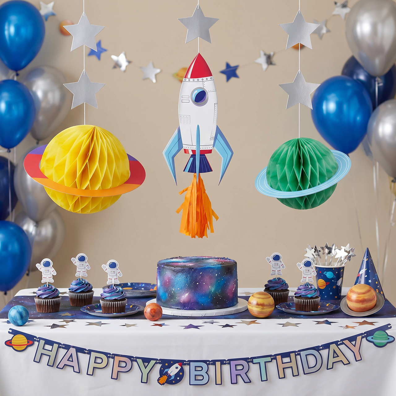 Bulk Space Adventures Hanging Cutouts w/ Tassels (36 per Case)