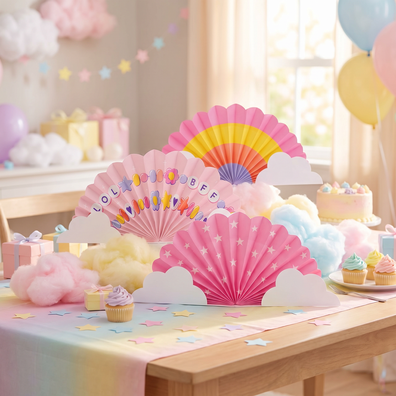 Bulk Sweet Dreams Centerpiece Fans (36 per Case)