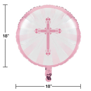 10ct Bulk Blessings Pink Metallic Balloon