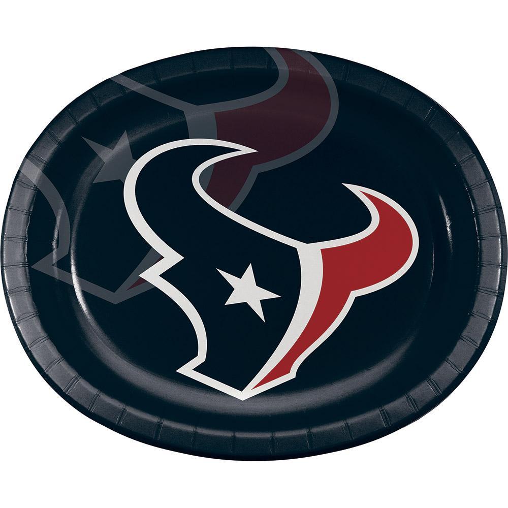 96ct Bulk Houston Texans Oval Platter 10" X 12"