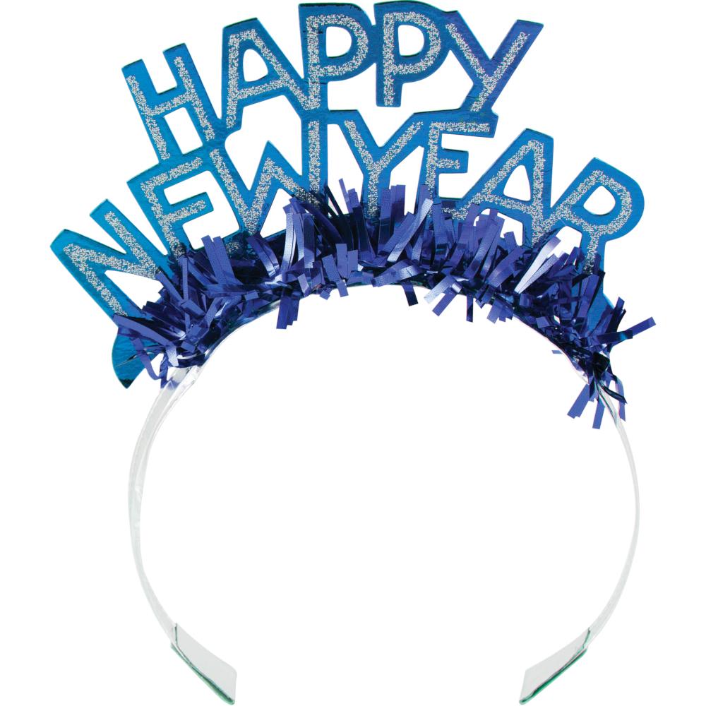 50ct Bulk New Year's Foil & Glitter Tiaras