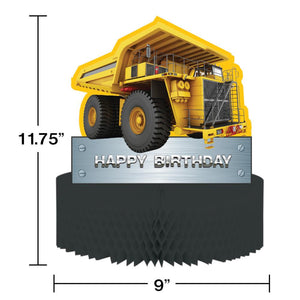 6ct Bulk Construction Birthday Zone Centerpiece, Honeycomb, Cutout