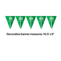 12ct Bulk Football Field Flag Banners