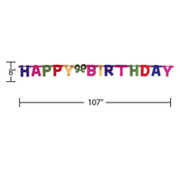 12ct Bulk Large Happy Birthday Party Banners