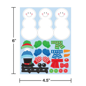 48ct Bulk Build A Snowman Stickers