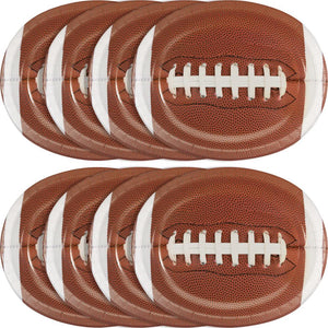 Touchdown Time Oval Platters, 10" X 12", 8 ct by Creative Converting
