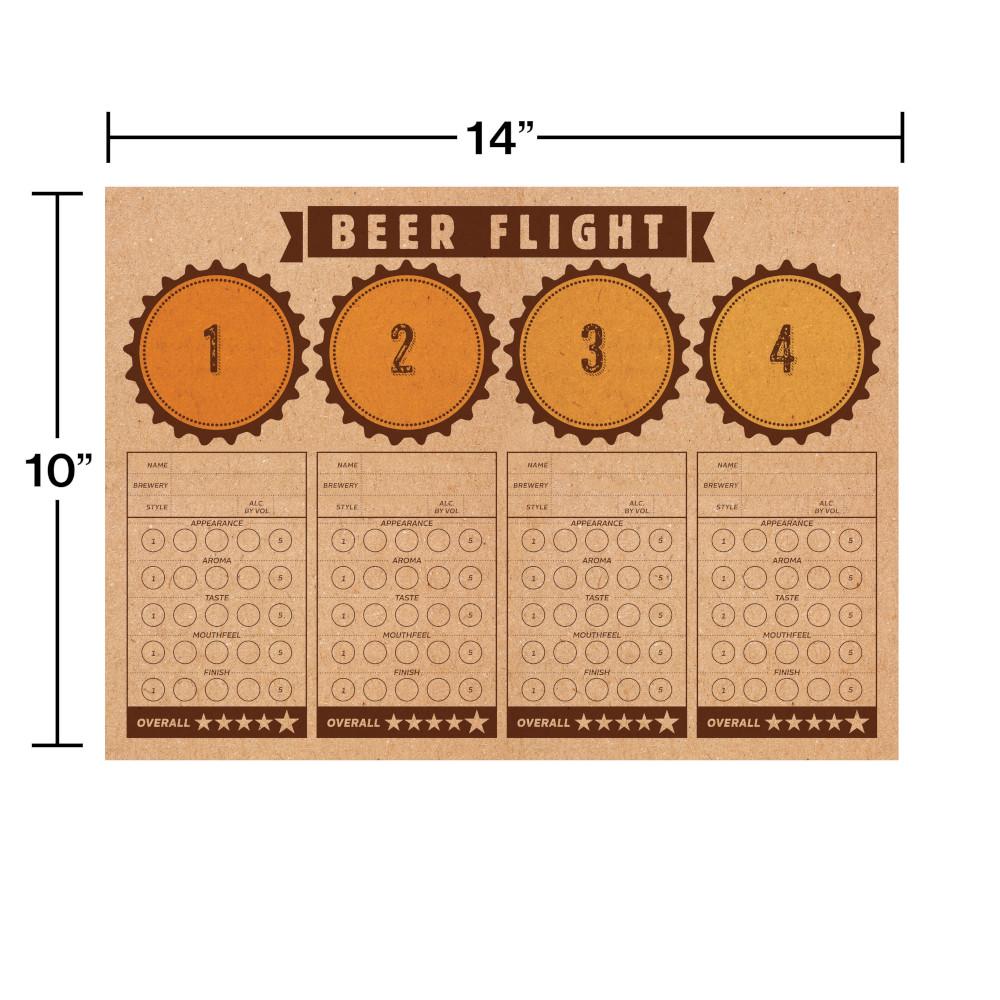288ct Bulk Cheers & Beers Placemat, Beer Flight