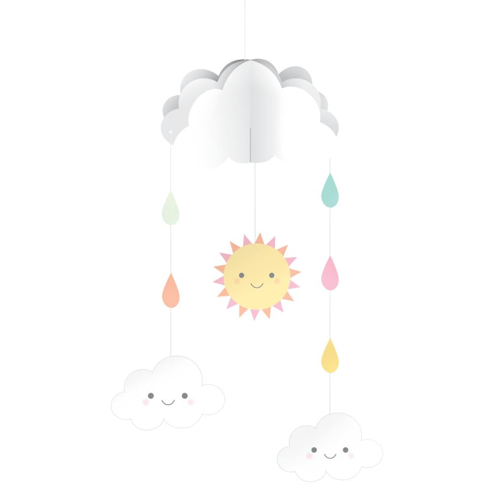 6ct) Bulk Sunshine Baby Shower Hanging Mobile W/ Cutouts