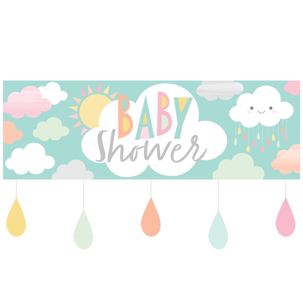 6ct) Bulk Sunshine Baby Shower Giant Party Banner W/ Att