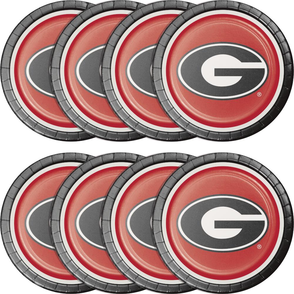 96ct Bulk University of Georgia Dinner Plates