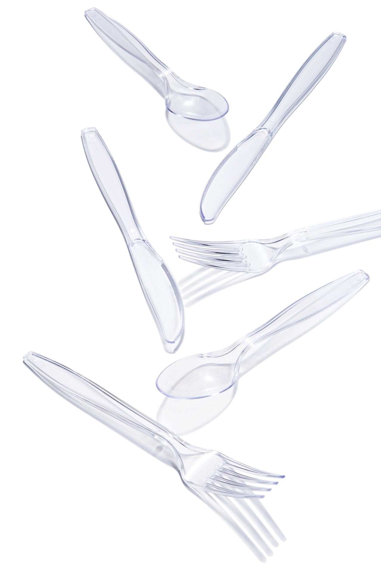 288ct Bulk Clear Assorted Cutlery