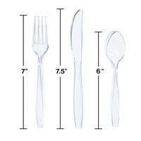 288ct Bulk Clear Assorted Cutlery