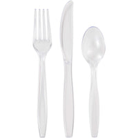 288ct Bulk Clear Assorted Cutlery