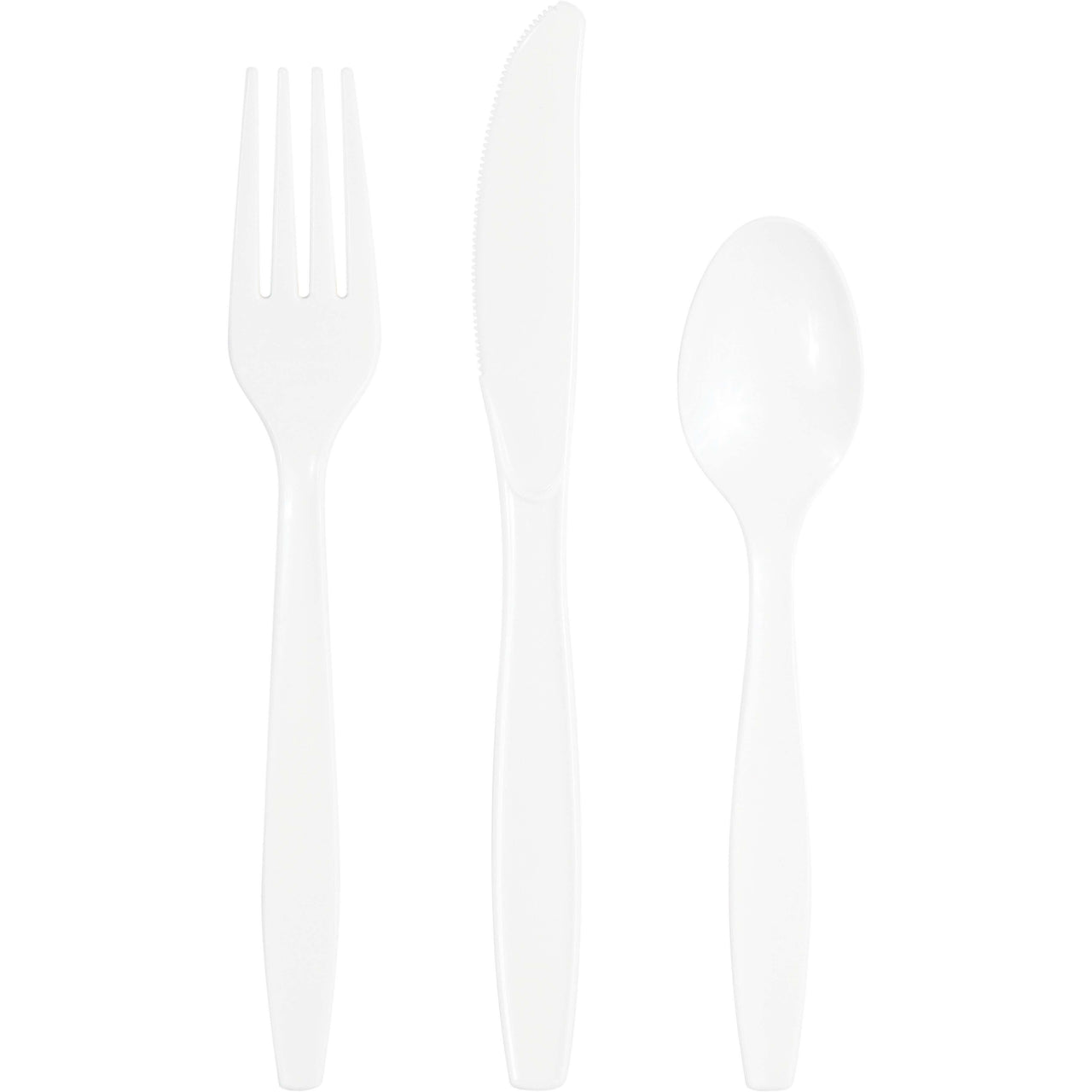 288ct Bulk White Assorted Cutlery