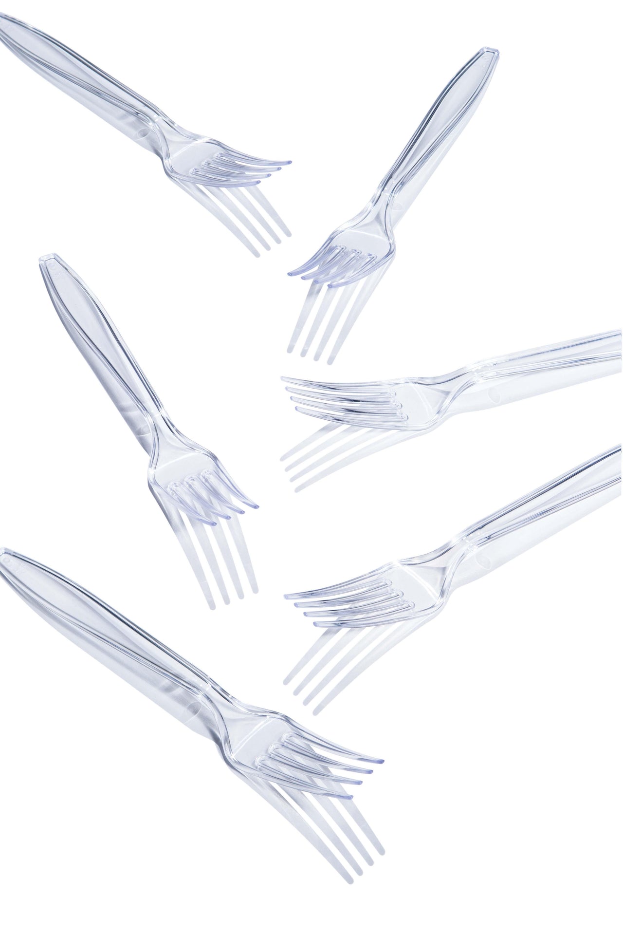 288ct Bulk Clear Forks Only