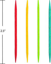 2400ct Bulk Assorted Color Wooden Toothpicks