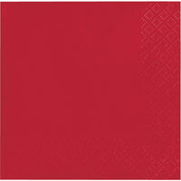 480ct Bulk Classic Red 2Ply Beverage Napkin
