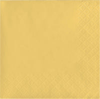 480ct Bulk Soft Yellow 2Ply Beverage Napkin