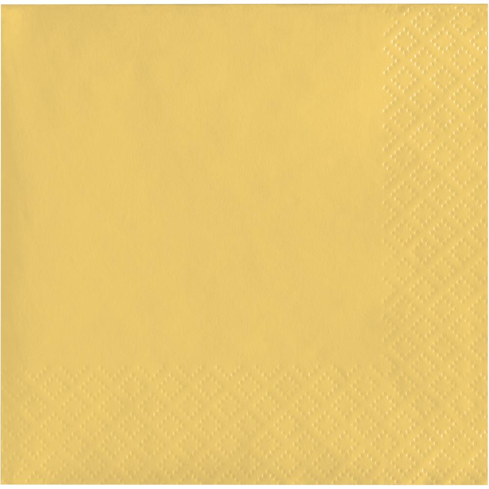 Bulk 480ct Soft Yellow 2Ply Beverage Napkin 