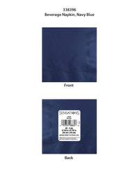 480ct Bulk Navy 2Ply Beverage Napkin