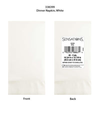 400ct Bulk White 2Ply Dinner Napkin