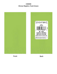 Bulk Case of Fresh Green 2ply Dinner Napkin (40/Pkg)