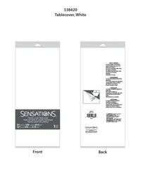 6ct Bulk White Tablecover, 54X108