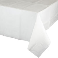 Bulk 6ct White Tablecover, 54X108