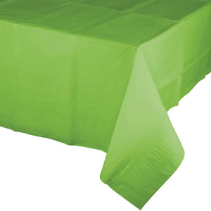 Bulk 6ct Fresh Green 1ct Tablecover, 54x108" Paper/Poly 