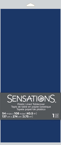 6ct Bulk Navy Tablecover, 54X108