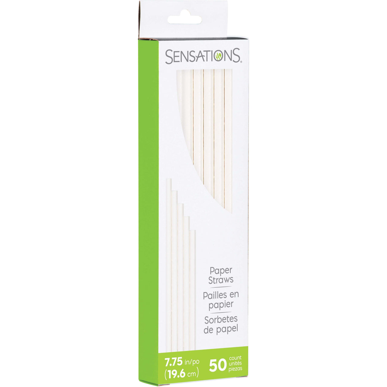 600ct Bulk White 7.75" Paper Straws