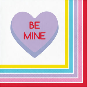 192ct Bulk Candy Hearts Valentine's Day Luncheon Napkins