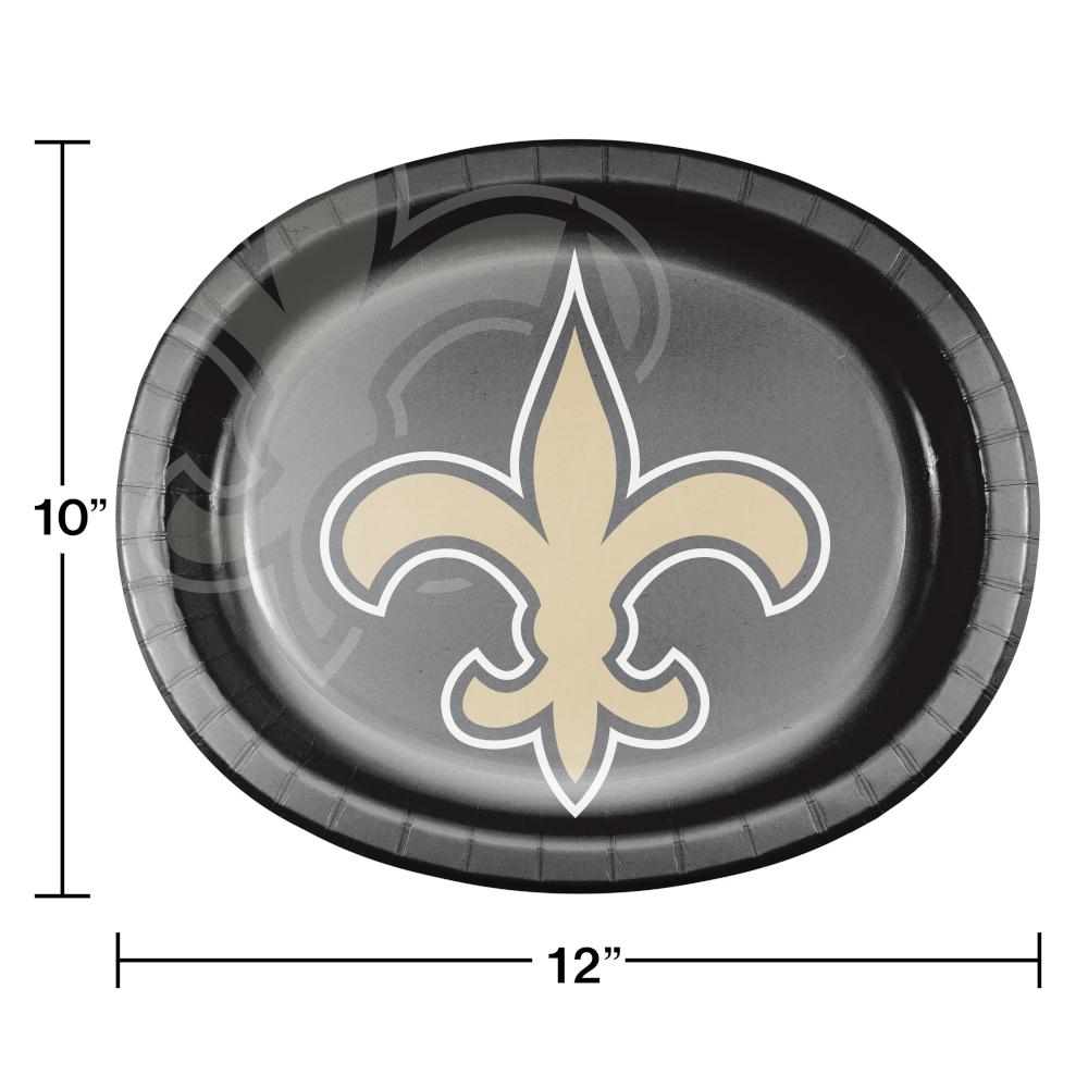 96ct Bulk New Orleans Saints Oval Platters