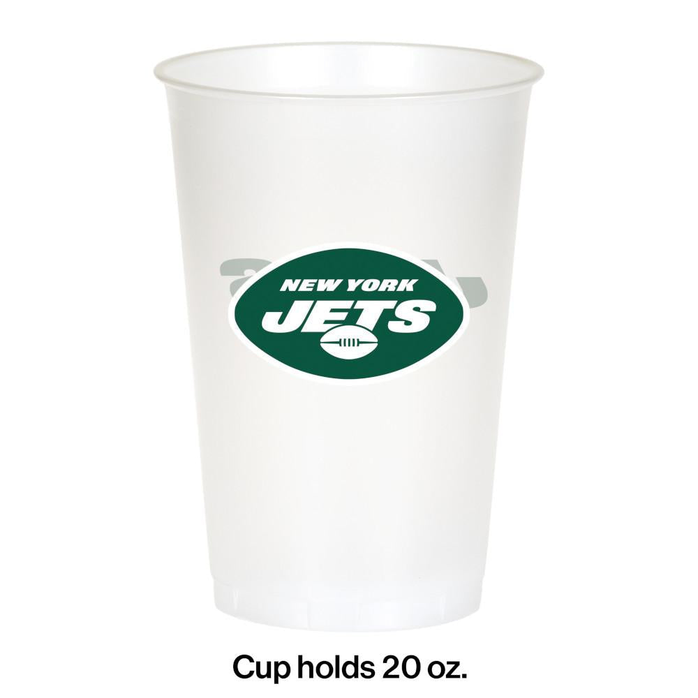 96ct Bulk New York Jets 20 oz Plastic Cups