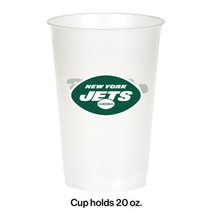 New York Jets Plastic Cup, 20oz 8ct