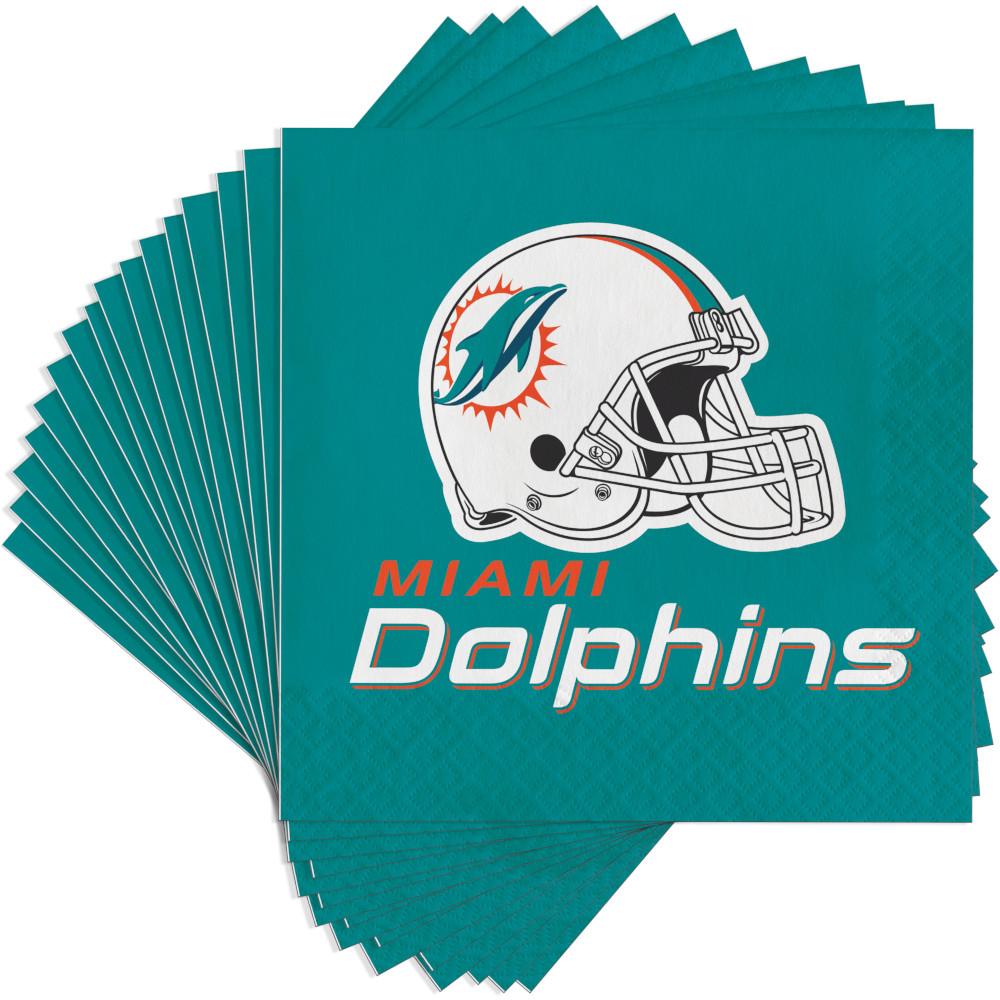 192ct Bulk Miami Dolphins Luncheon Napkins
