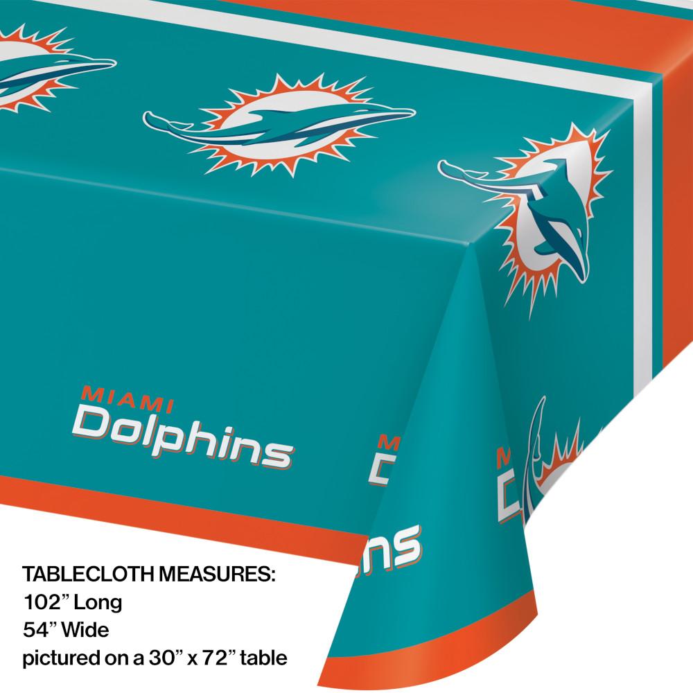 12ct Bulk Miami Dolphins Table Covers