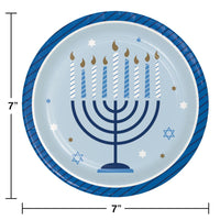 96ct Bulk Hanukkah Celebration Dessert Plates