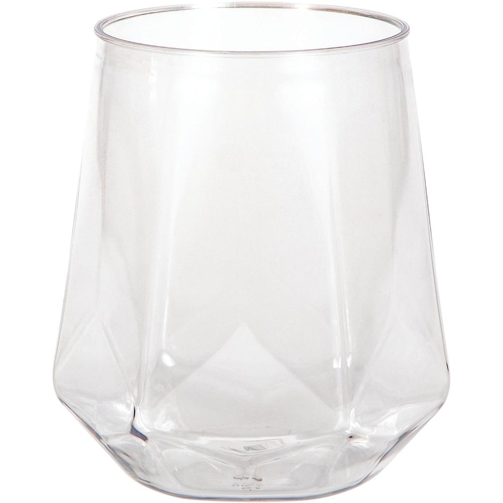 24ct Bulk Plastic Fractal Stemless Wine Tumblers