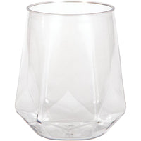 24ct Bulk Plastic Fractal Stemless Wine Tumblers