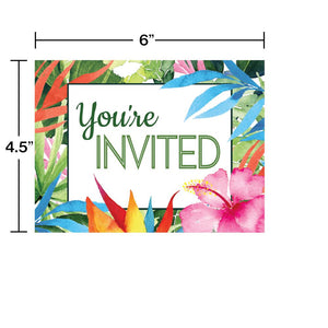 Floral Paradise Invitation Postcard (8/Pkg) by Creative Converting