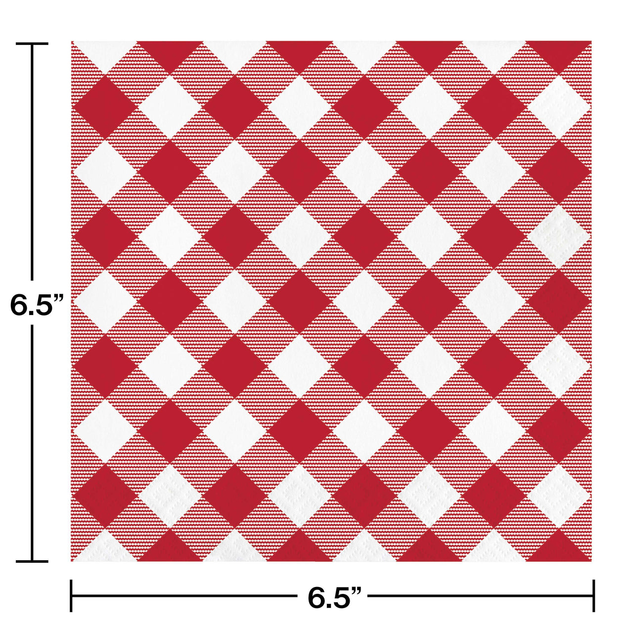 192ct Bulk Classic Gingham Luncheon Napkin
