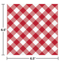 192ct Bulk Classic Gingham Luncheon Napkin