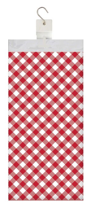 12ct Bulk Classic Gingham Paper Tablecover, 54" X 102"