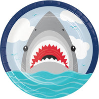 96ct Bulk Shark Party Dinner Plates