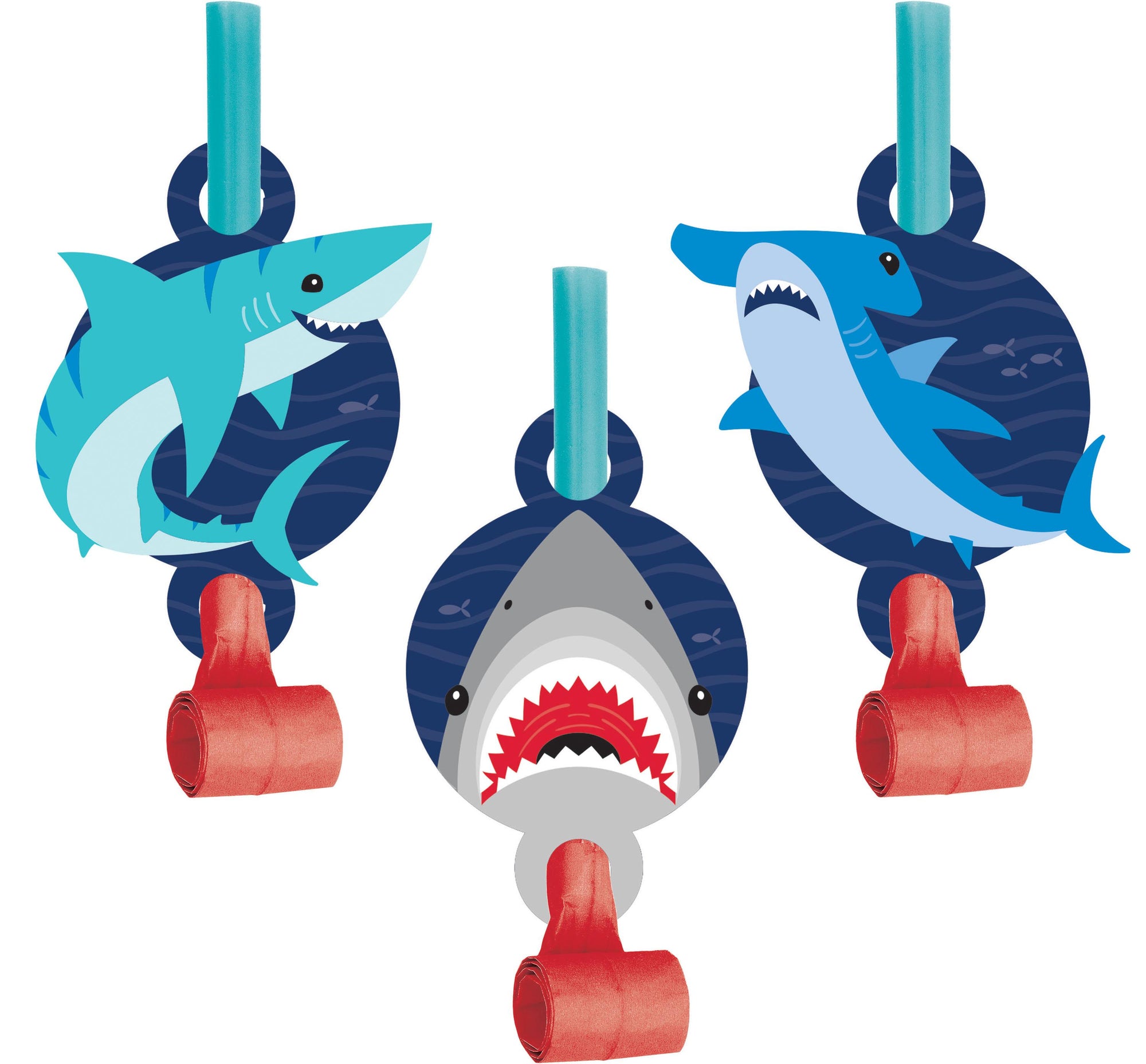48ct Bulk Shark Party Blowers