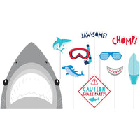 60ct Bulk Shark Party Photo Booth Props